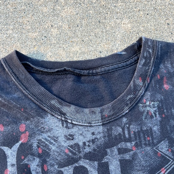 VINTAGE 00’S LAMB OF GOD GOTHIC THRASHED FADED T-SHIRT - Picture 10 of 16